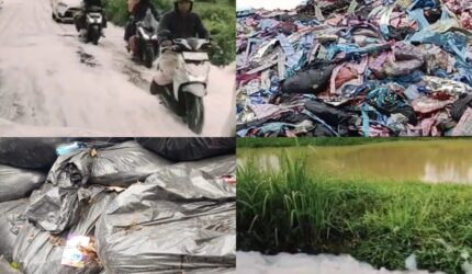 Keterangan foto: Limbah Industri dan B3 di Karawang